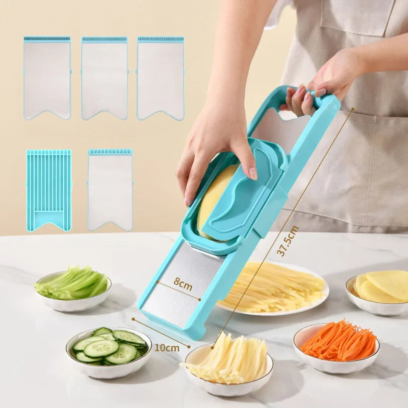 SwiftMince™ 5-in-1 Mandoline Slicer & Grater