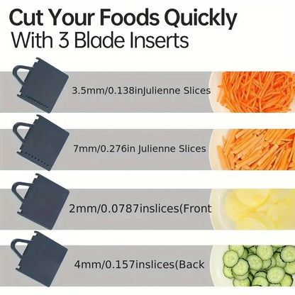 SwiftMince™ 4-in-1 Adjustable Vegetable Slicer