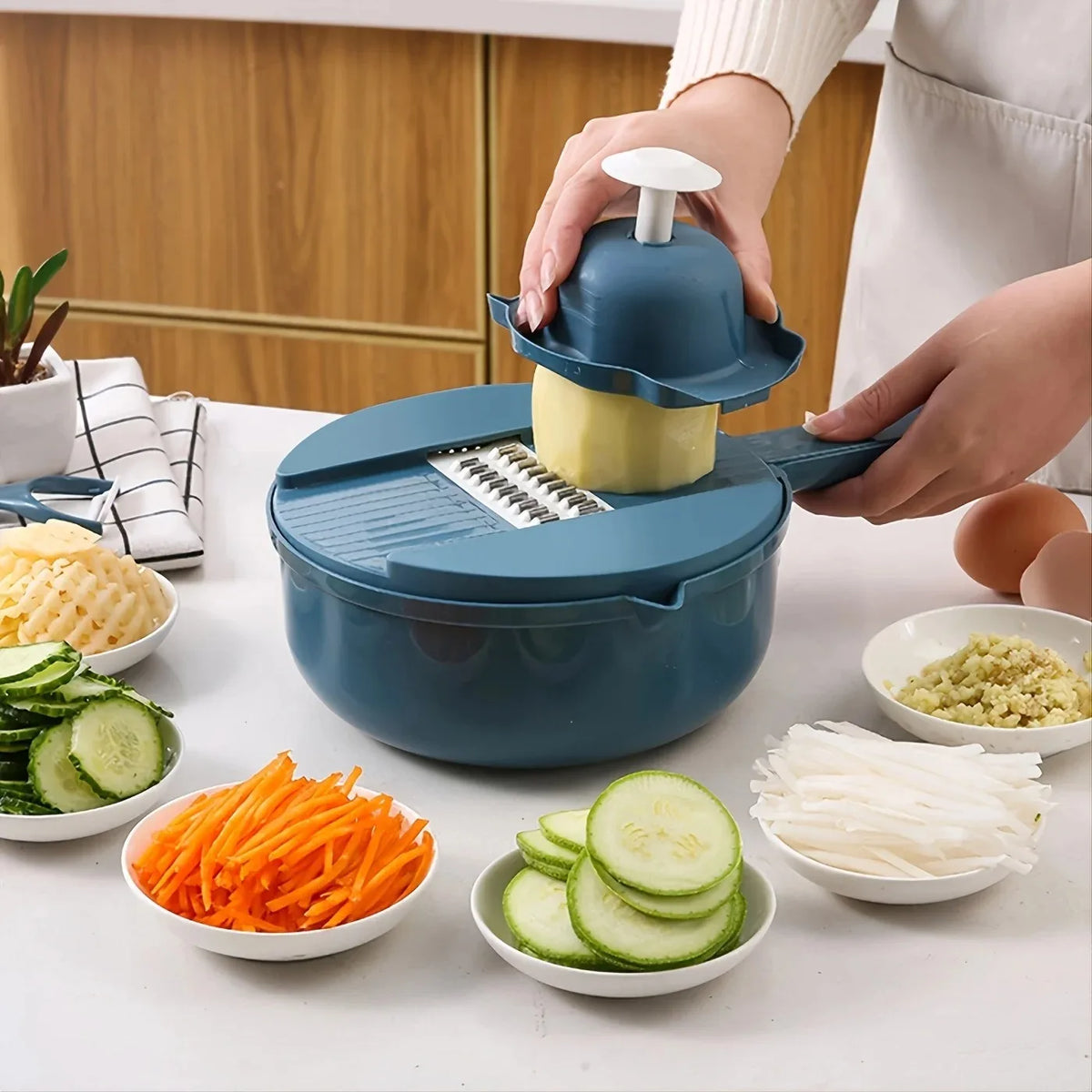 SwiftMince™ 9-in-1 Vegetable Chopper with Container