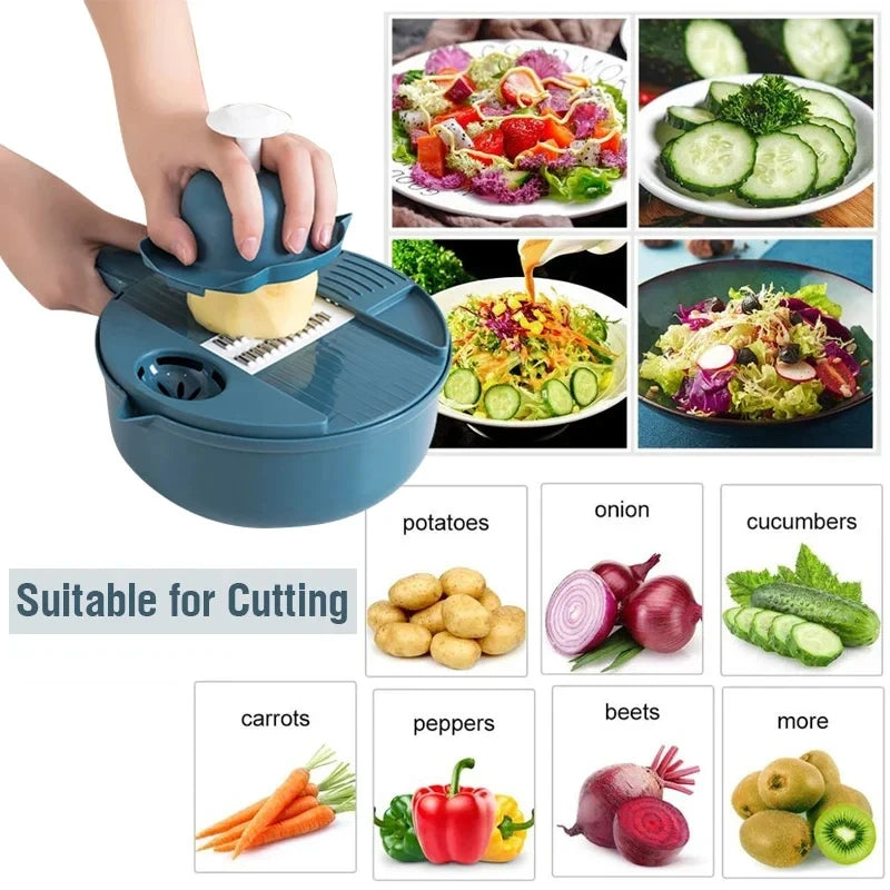 SwiftMince™ 9-in-1 Vegetable Chopper with Container