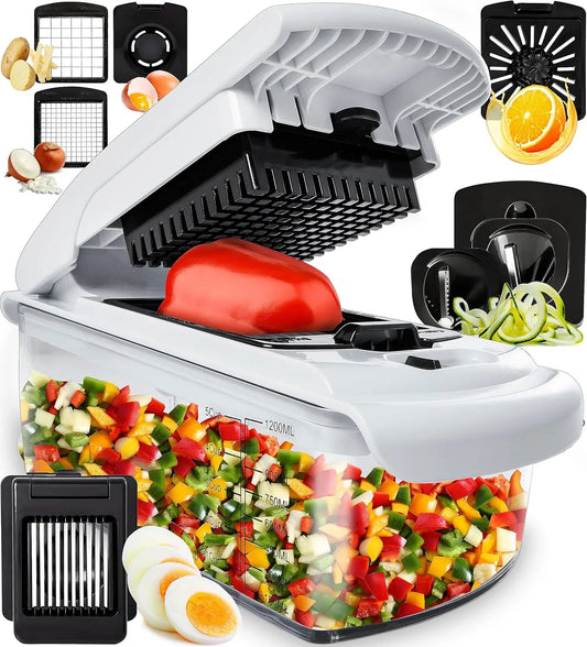 SwiftMince™ Spiral Vegetable Chopper with Container